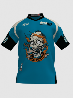 Podiumwear Men's Silver Short Sleeve MTB Jersey - New Fabric 2025!