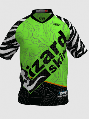 Podiumwear Men's Silver Short Sleeve MTB Jersey - New Fabric 2025!