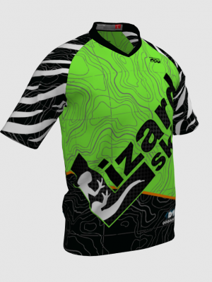 Podiumwear Men's Silver Short Sleeve MTB Jersey - New Fabric 2025!