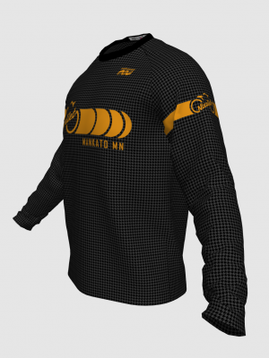 Podiumwear Unisex Silver Long Sleeve Tech Tee - New Fabric 2025!