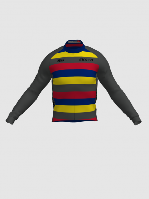 Podiumwear Men's Gold Merino Wool Long Sleeve Jersey
