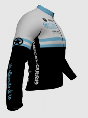 Podiumwear Men's Silver Long Sleeve Jersey