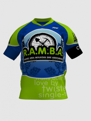 Podiumwear Men's Silver Short Sleeve MTB Jersey - New Fabric 2025!