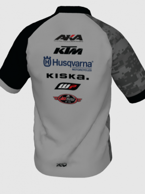 Podiumwear Men's Silver Short Sleeve MTB Jersey - New Fabric 2025!