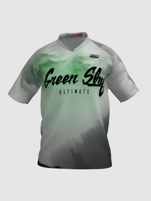 Podiumwear Men's Silver Short Sleeve MTB Jersey - New Fabric 2025!
