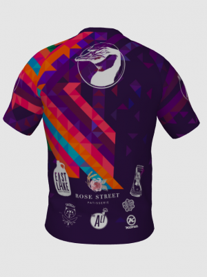Podiumwear Men's Silver Short Sleeve MTB Jersey - New Fabric 2025!
