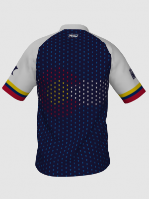 Podiumwear Men's Silver Short Sleeve MTB Jersey - New Fabric 2025!