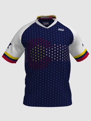Podiumwear Men's Silver Short Sleeve MTB Jersey - New Fabric 2025!