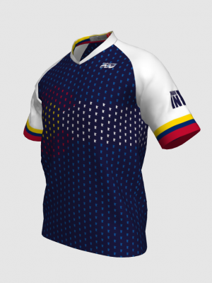 Podiumwear Men's Silver Short Sleeve MTB Jersey - New Fabric 2025!