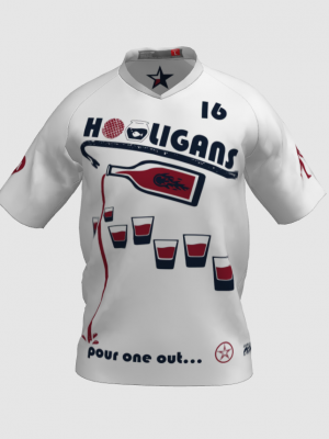 Podiumwear Men's Silver Short Sleeve MTB Jersey - New Fabric 2025!