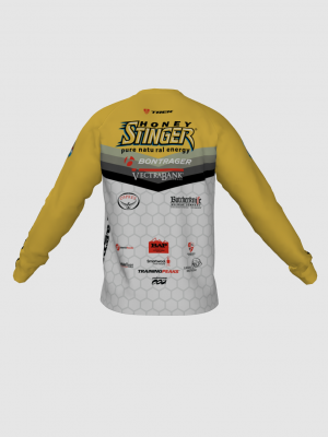 Podiumwear Unisex Silver Long Sleeve Tech Tee - New Fabric 2025!