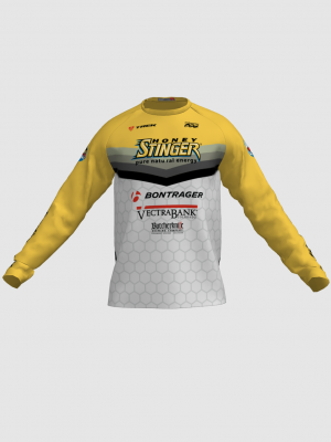 Podiumwear Unisex Silver Long Sleeve Tech Tee - New Fabric 2025!