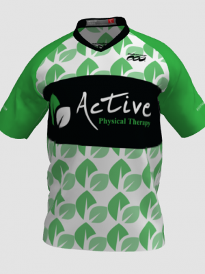 Podiumwear Men's Silver Short Sleeve MTB Jersey - New Fabric 2025!