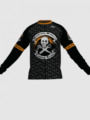 Podiumwear Unisex Silver Long Sleeve Tech Tee - New Fabric 2025!