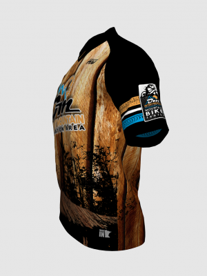 Podiumwear Men's Silver Short Sleeve MTB Jersey - New Fabric 2025!