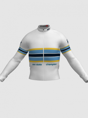 Podiumwear Men's Silver Long Sleeve Jersey