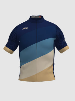 Podiumwear Men's Silver Full Zip Jersey