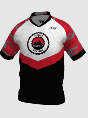 Podiumwear Men's Silver Short Sleeve MTB Jersey - New Fabric 2025!