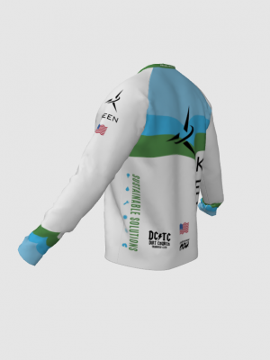 Podiumwear Unisex Silver Long Sleeve Tech Tee - New Fabric 2025!