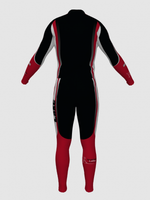 Podiumwear Unisex Silver Two-Piece Race Suit