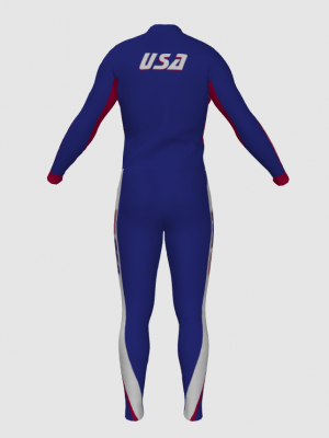 Podiumwear Unisex Silver Two-Piece Race Suit