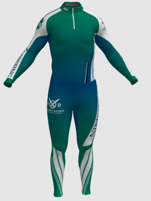 Podiumwear Unisex Silver Two-Piece Race Suit