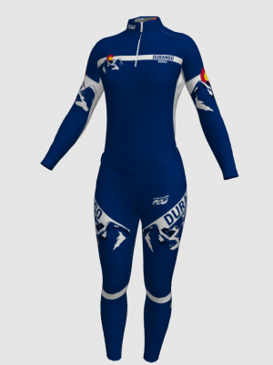 Podiumwear Women's Silver Two-Piece Race Suit