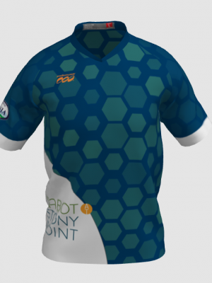 Podiumwear Men's Silver Short Sleeve MTB Jersey - New Fabric 2025!