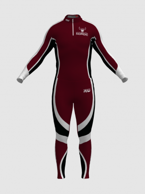 Podiumwear Unisex Silver Two-Piece Race Suit