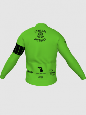 Podiumwear Men's Gold Merino Wool Long Sleeve Jersey