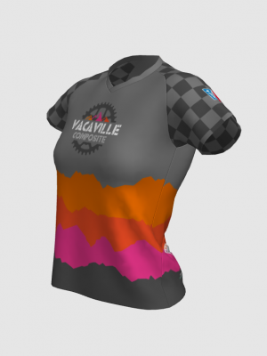 Podiumwear Women's Silver Short Sleeve MTB Jersey - NEW FABRIC 2025!