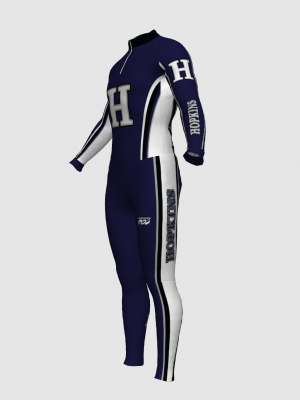 Podiumwear Unisex Silver Two-Piece Race Suit