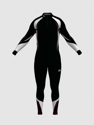 Podiumwear Unisex Silver Two-Piece Race Suit