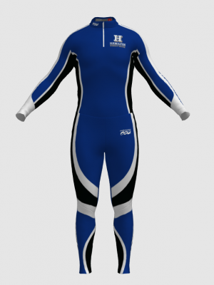 Podiumwear Unisex Silver Two-Piece Race Suit