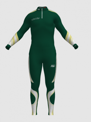 Podiumwear Unisex Silver Two-Piece Race Suit