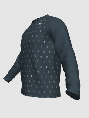 Podiumwear Unisex Silver Long Sleeve Tech Tee - New Fabric 2025!
