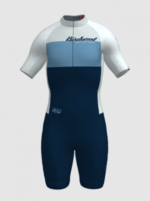 Podiumwear Men's Short Sleeve Skinsuit with Pockets