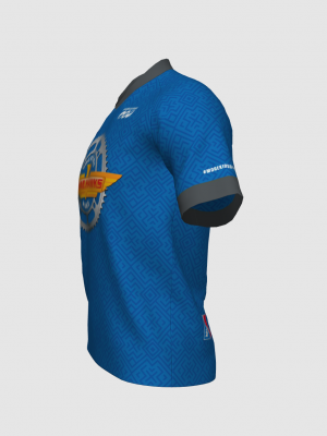 Podiumwear Men's Silver Short Sleeve MTB Jersey - New Fabric 2025!