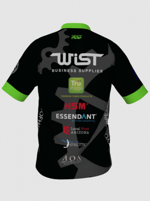 Podiumwear Men's Silver Short Sleeve MTB Jersey - New Fabric 2025!
