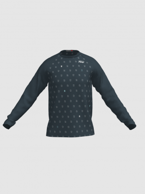 Podiumwear Unisex Silver Long Sleeve Tech Tee - New Fabric 2025!