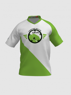 Podiumwear Men's Silver Short Sleeve MTB Jersey - New Fabric 2025!