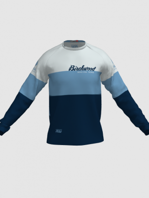 Podiumwear Unisex Silver Long Sleeve Tech Tee - New Fabric 2025!
