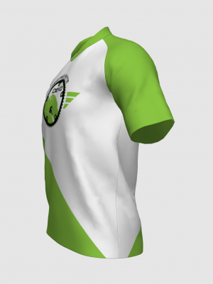 Podiumwear Men's Silver Short Sleeve MTB Jersey - New Fabric 2025!