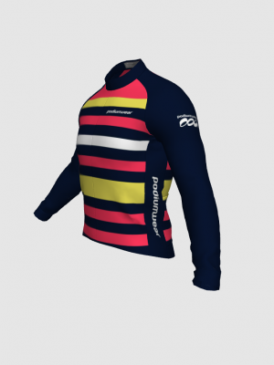 Podiumwear Men's Gold Merino Wool Long Sleeve Jersey