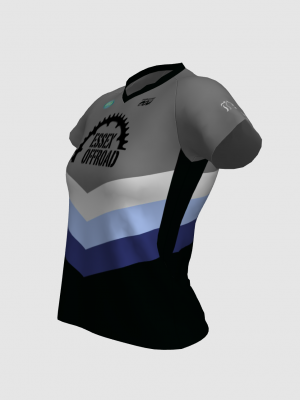 Podiumwear Women's Silver Short Sleeve MTB Jersey