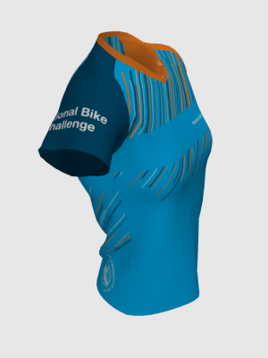 Podiumwear Women's Silver Short Sleeve MTB Jersey - NEW FABRIC 2025!