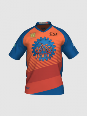 Podiumwear Men's Silver Short Sleeve MTB Jersey - New Fabric 2025!