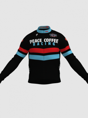 Podiumwear Men's Gold Merino Wool Long Sleeve Jersey