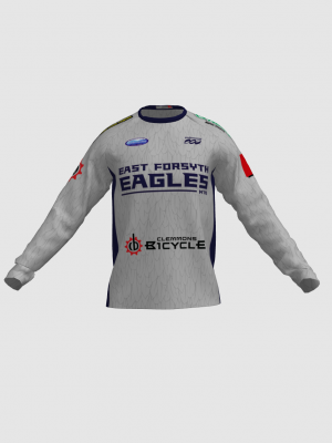 Podiumwear Unisex Silver Long Sleeve Tech Tee - New Fabric 2025!
