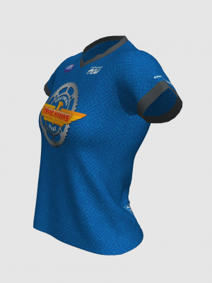Podiumwear Women's Silver Short Sleeve MTB Jersey - NEW FABRIC 2025!